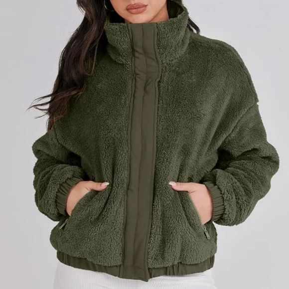Green Fleece Jacket, NWOT - Picture 9 of 10